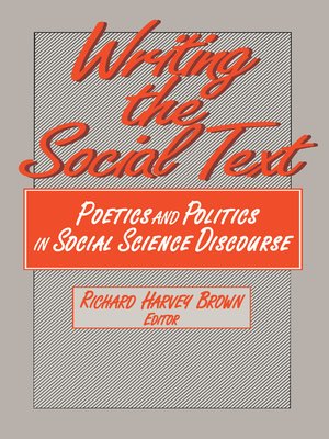 cover image of Writing the Social Text